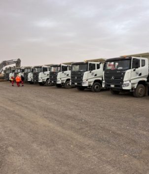 Haulage trucks